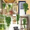 4 Pack Artificial Hanging Plants Faux Eucalyptus Leaf Greenery Fake Plant for Wall House Room Patio Indoor Outdoor Home Shelf Office Decor (Green)